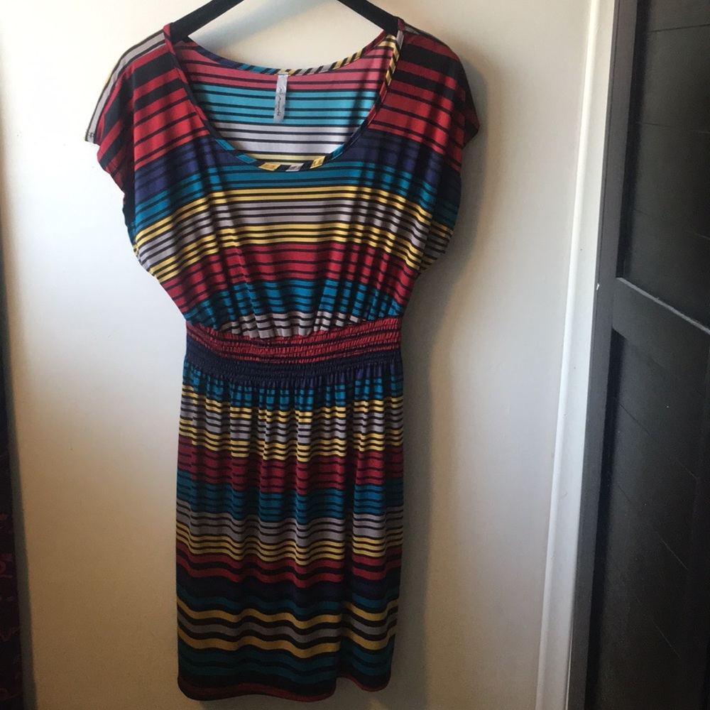 Multi-Color Dark but yet vibrant dress